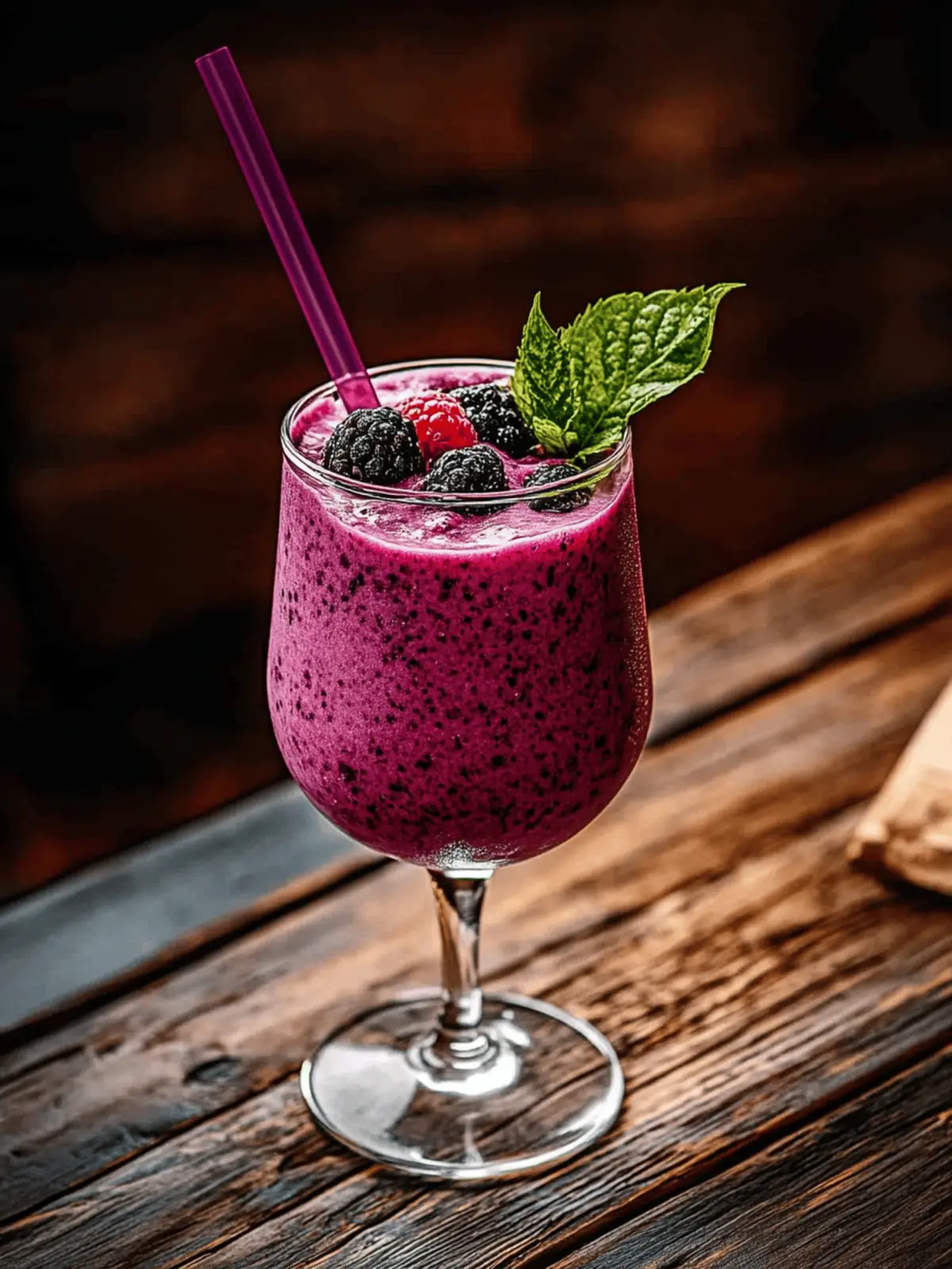 Boozy Berry Smoothies