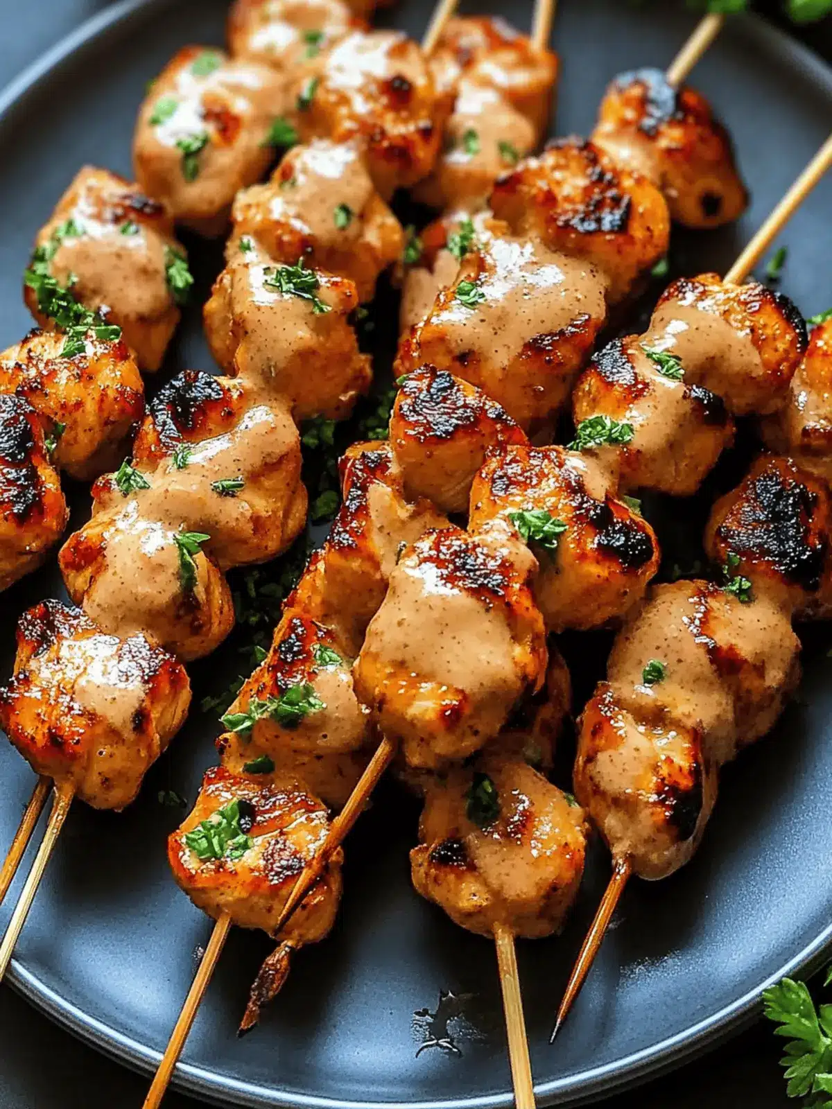 Bang Bang Chicken Skewers