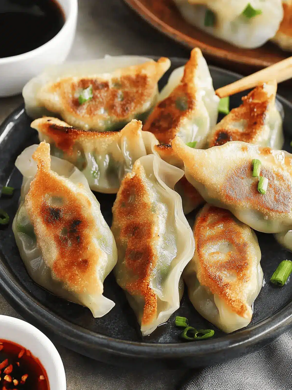 Prawn Gyoza ( Pan-Fried Dumplings )