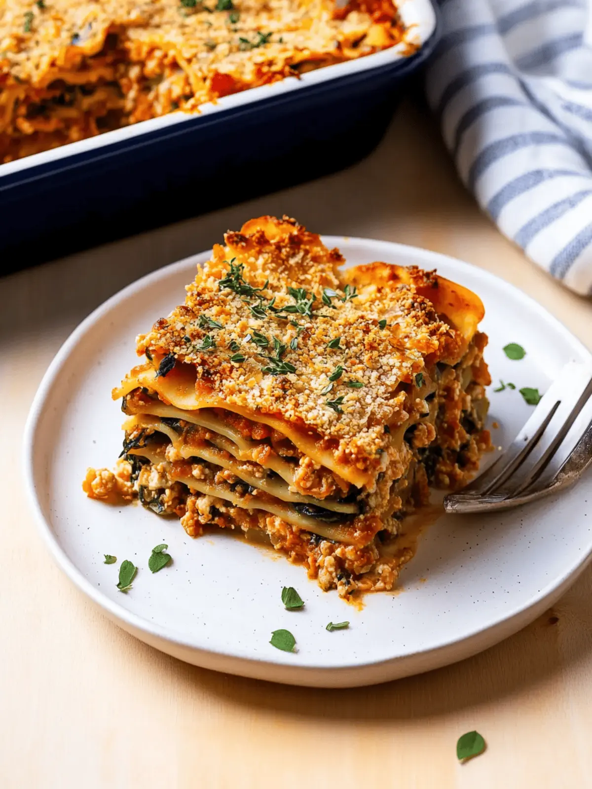 Vegetable Lasagna with Cashew Ricotta