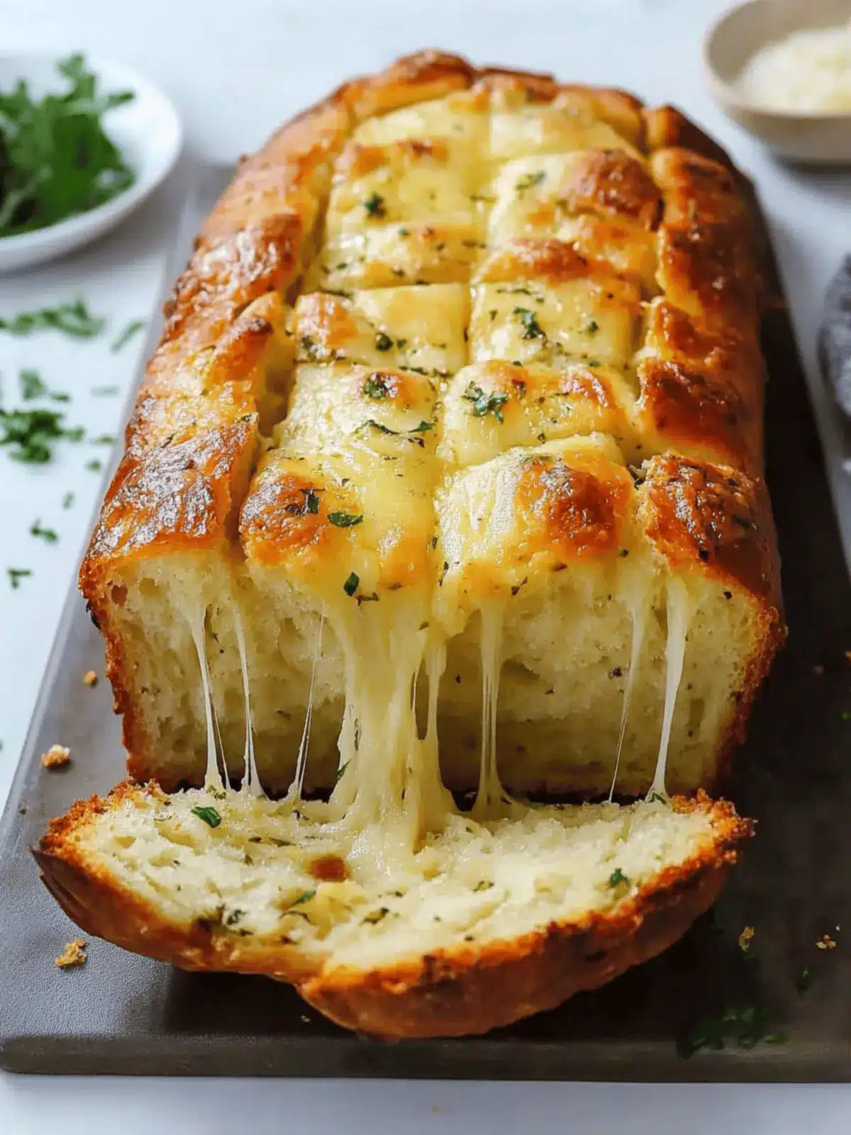 Cheesy Pull-Apart Garlic Bread