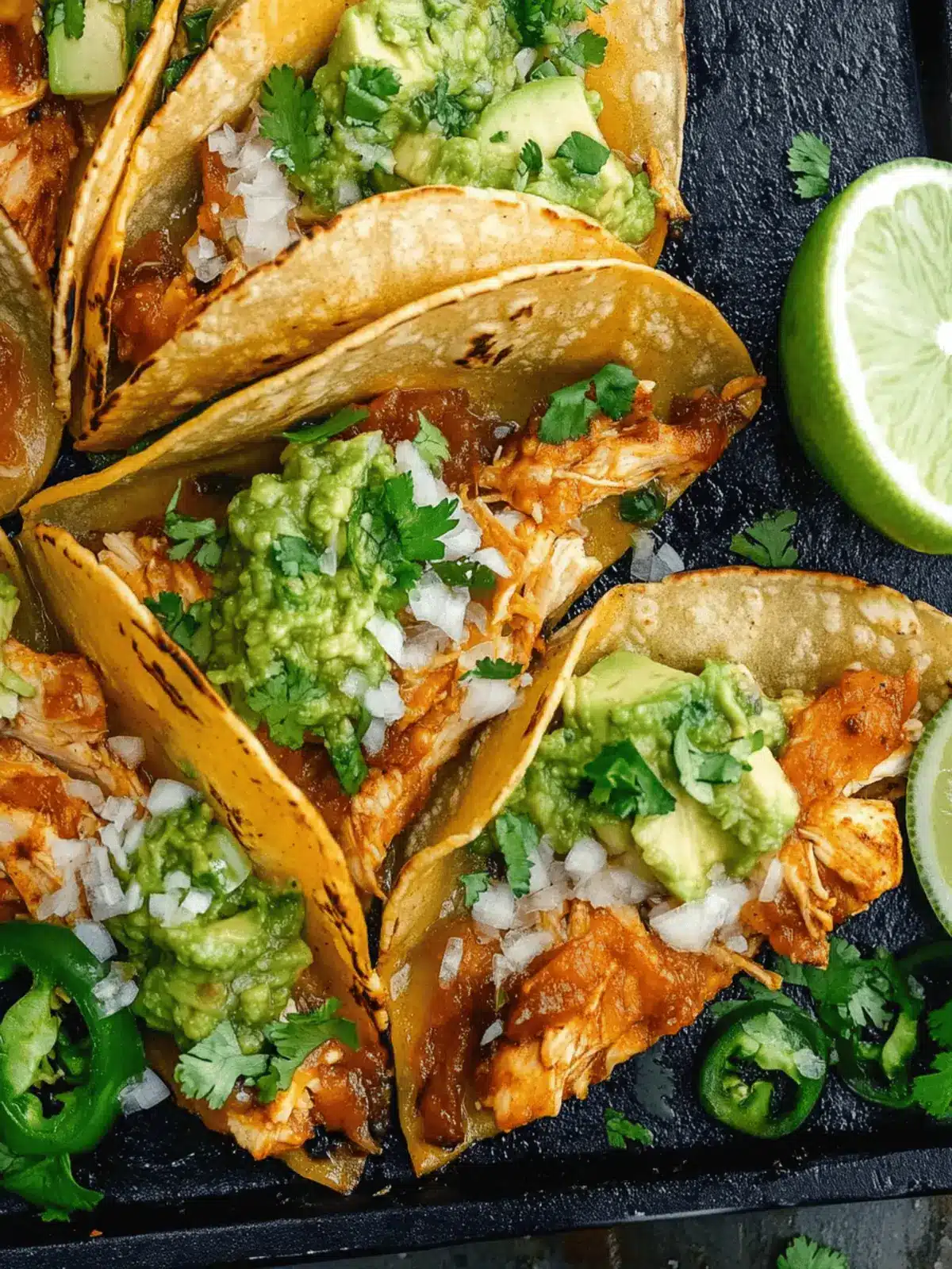Crispy Poblano Chicken Tacos with Avocado-Jalapeño Salsa