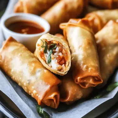 Crab Rangoon Egg Rolls