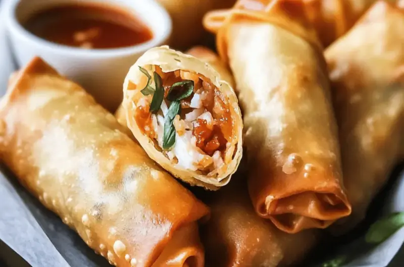 Crab Rangoon Egg Rolls