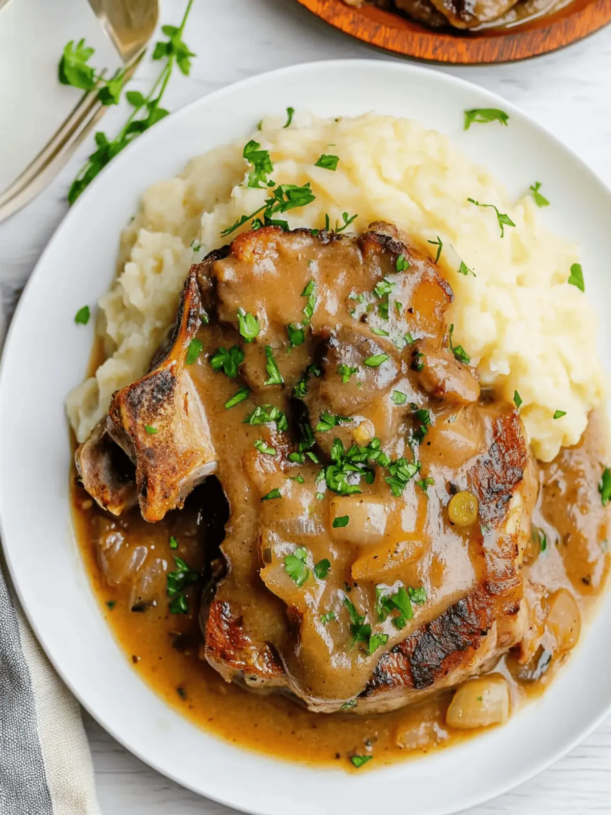 Crock Pot Smothered Pork Chops