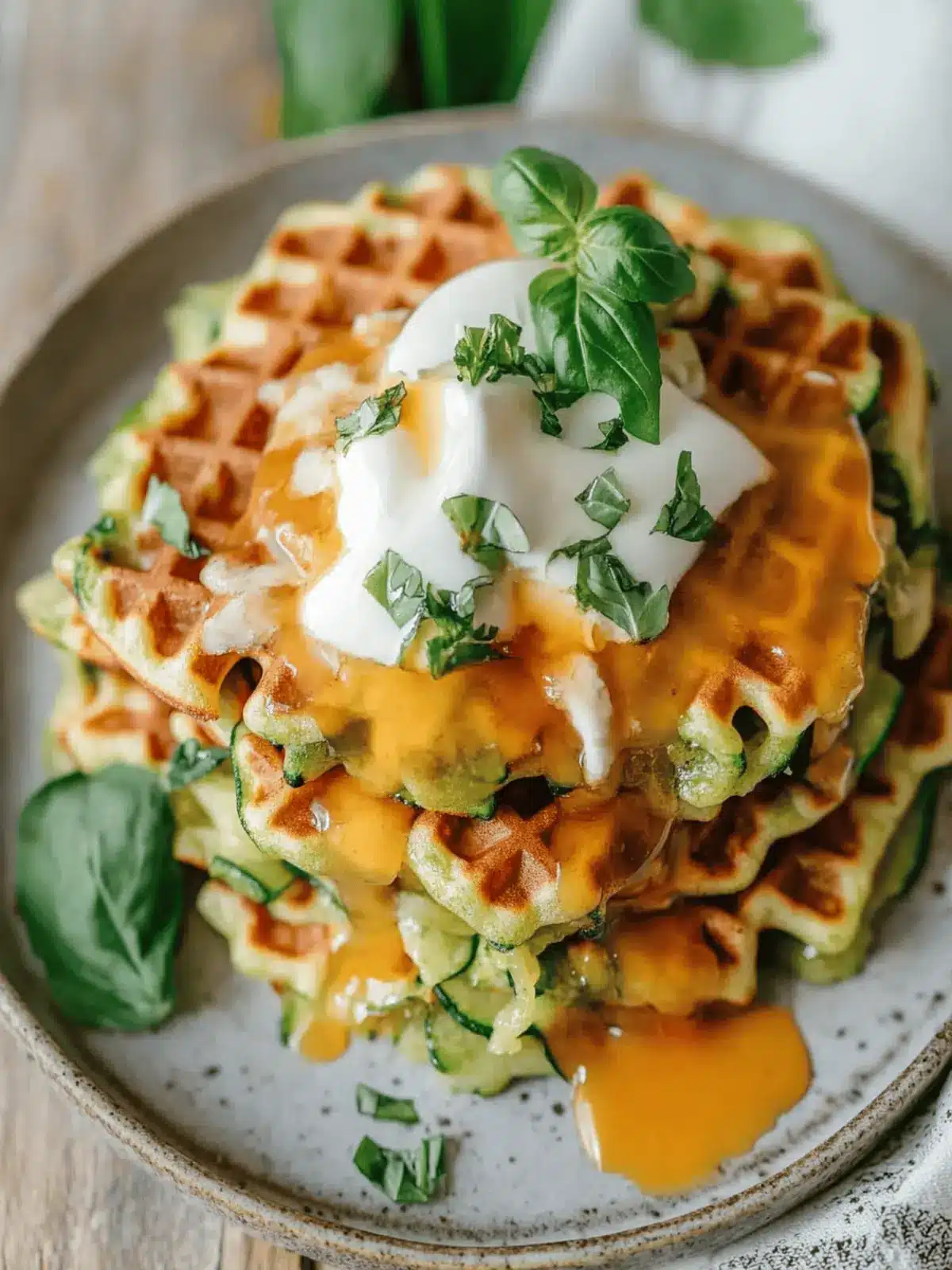 Gluten Free Zucchini Waffles