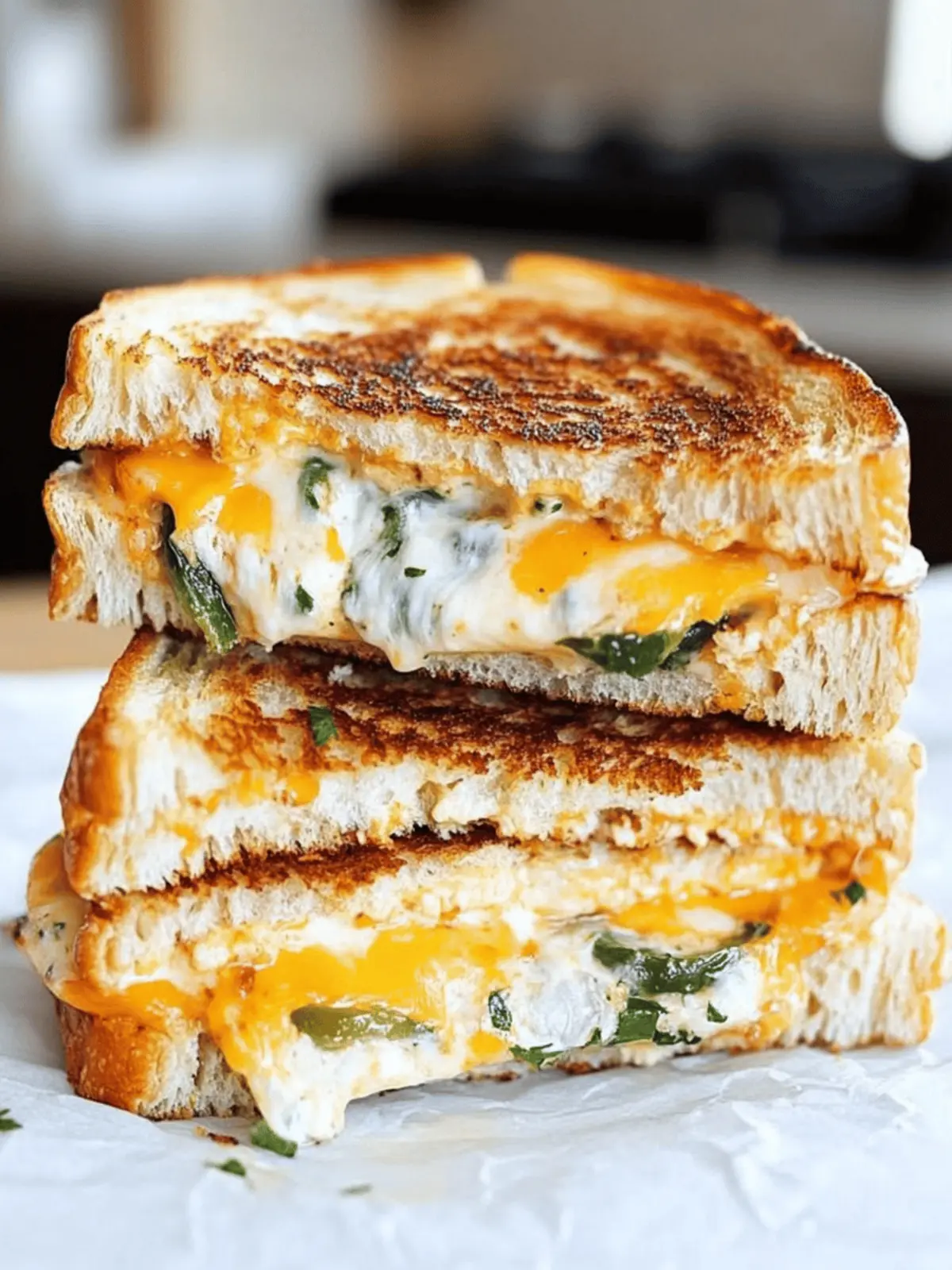 Jalapeno Popper Grilled Cheese