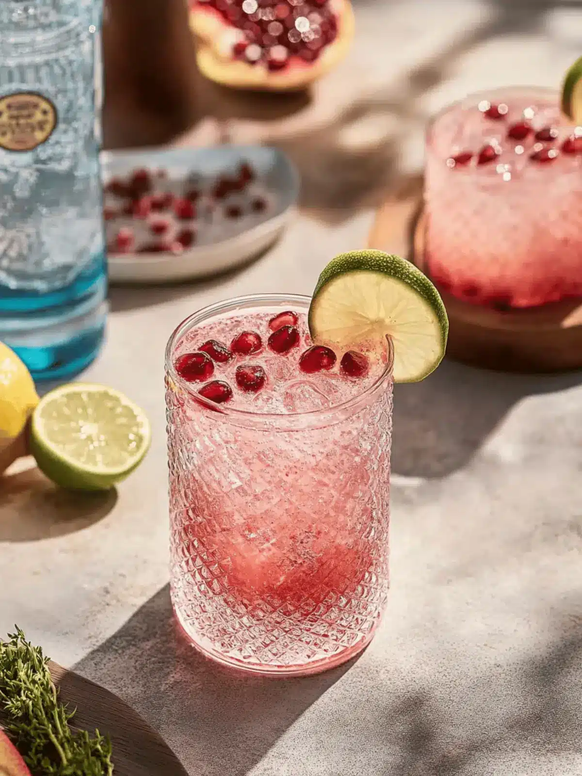 Sparkling Pomegranate Ranch Water