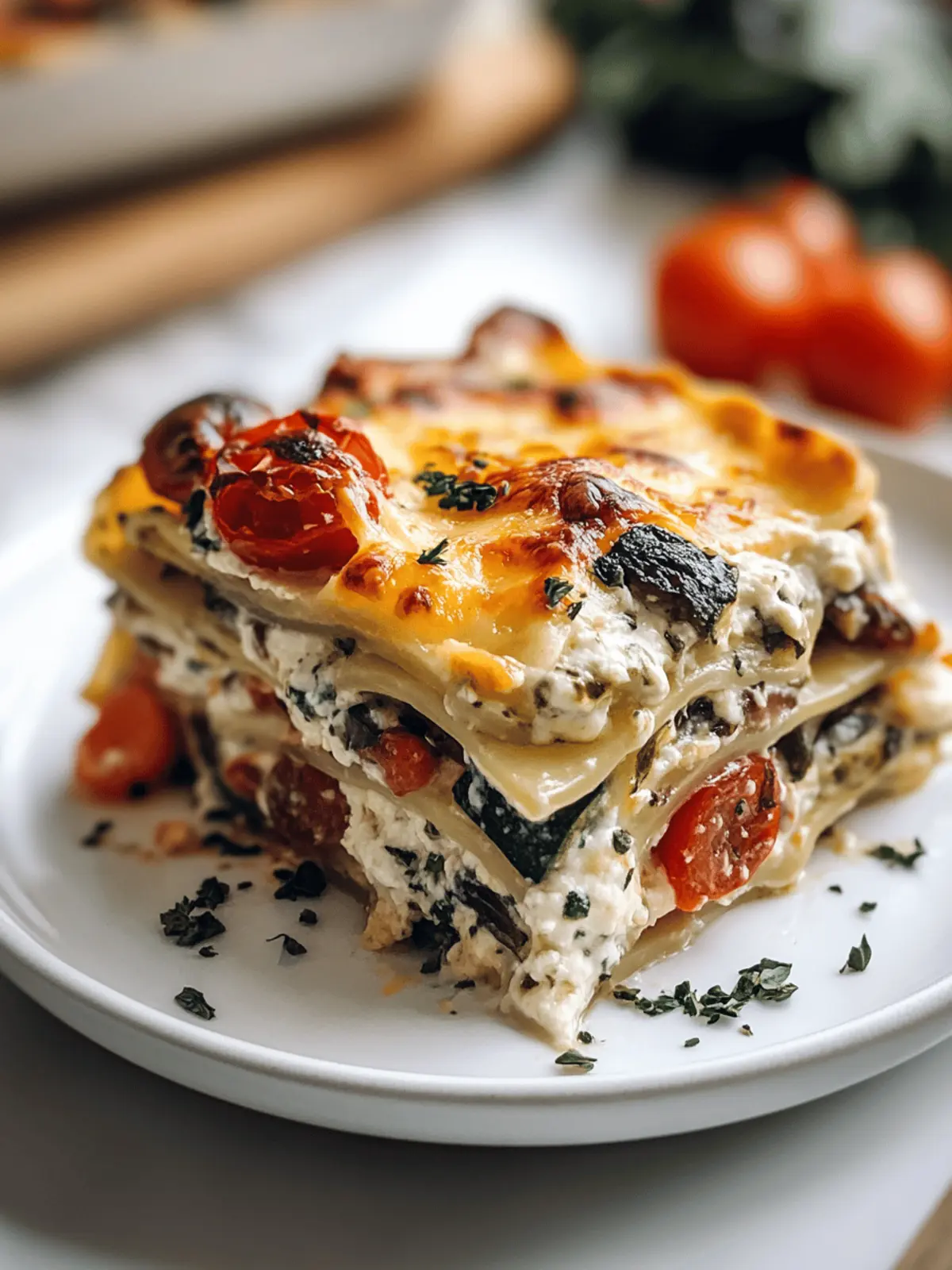 Loaded Veggie White Lasagna