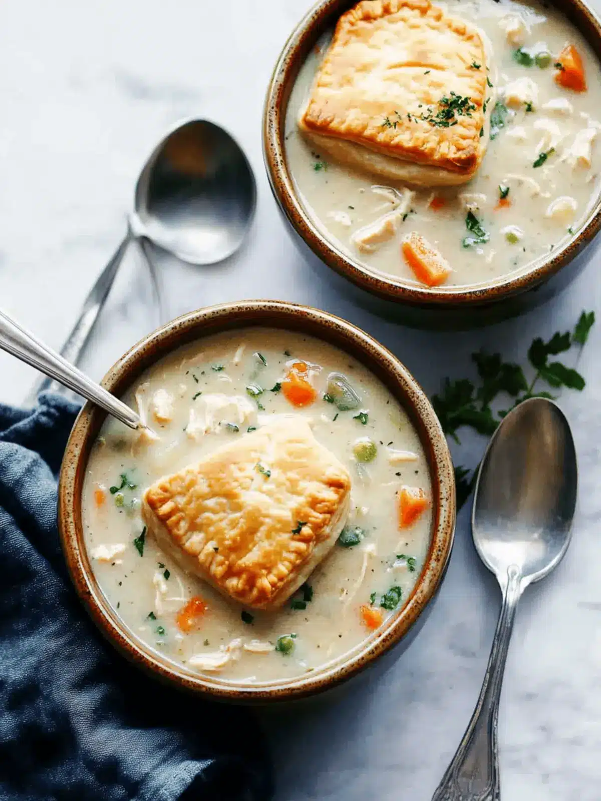 Slow Cooker Chicken Pot Pie Soup
