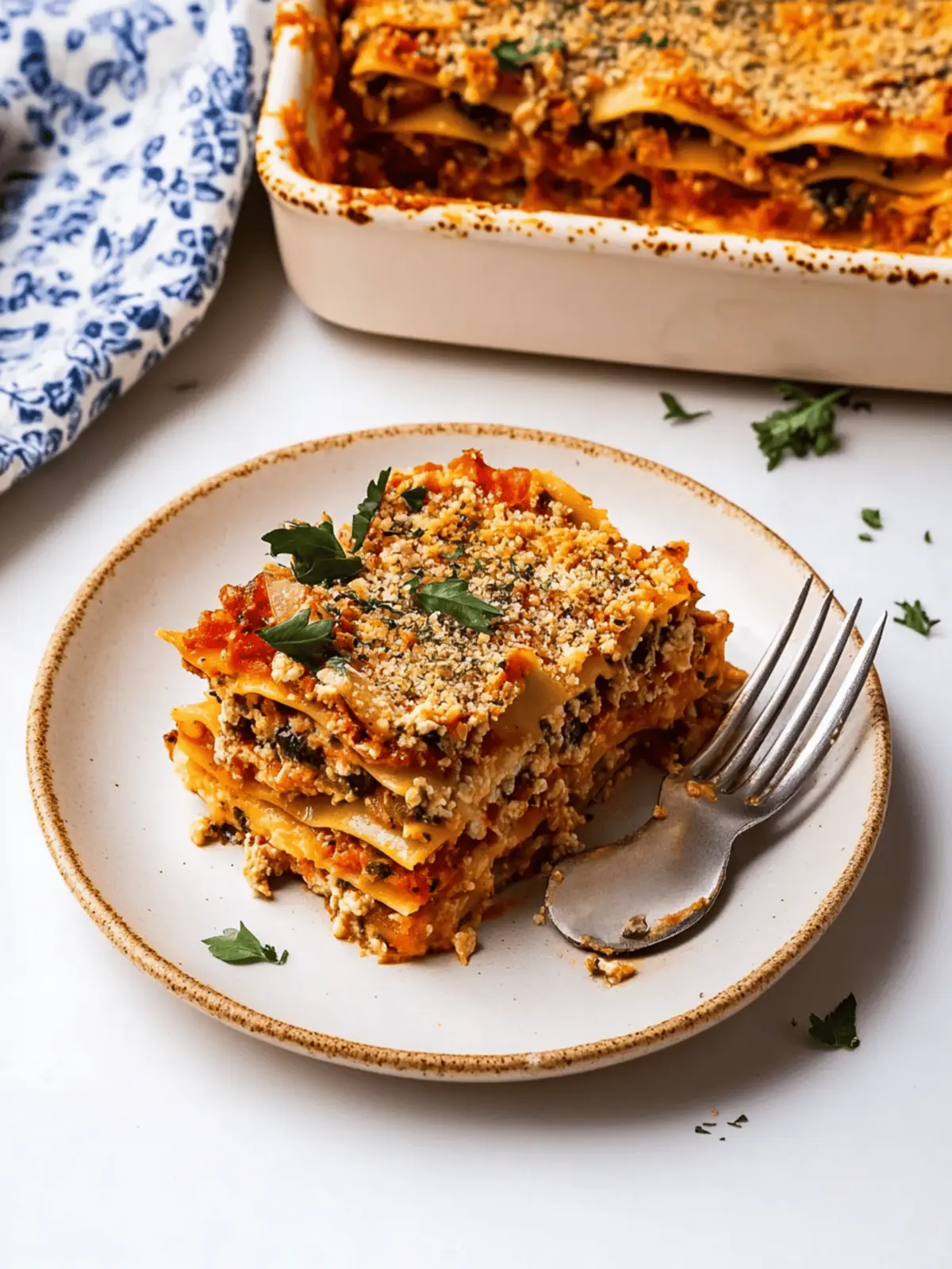 Vegetable Lasagna with Cashew Ricotta