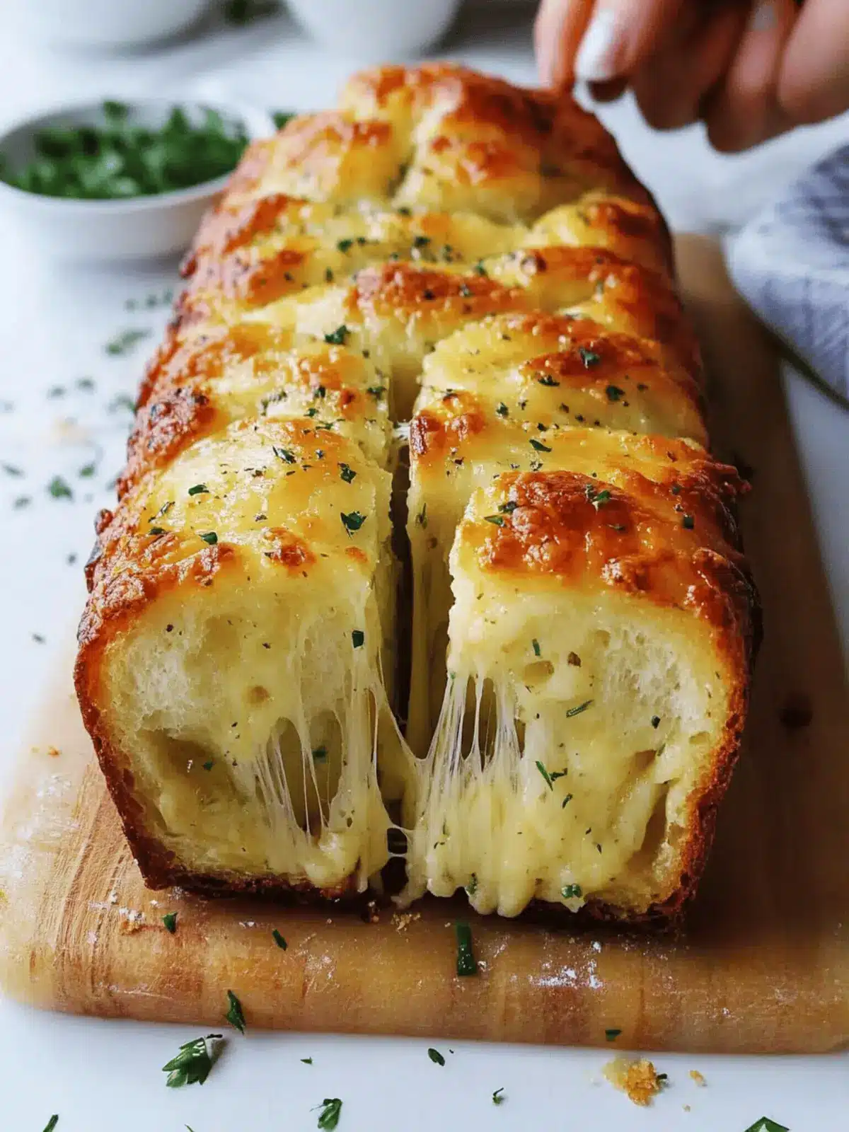 Cheesy Pull-Apart Garlic Bread