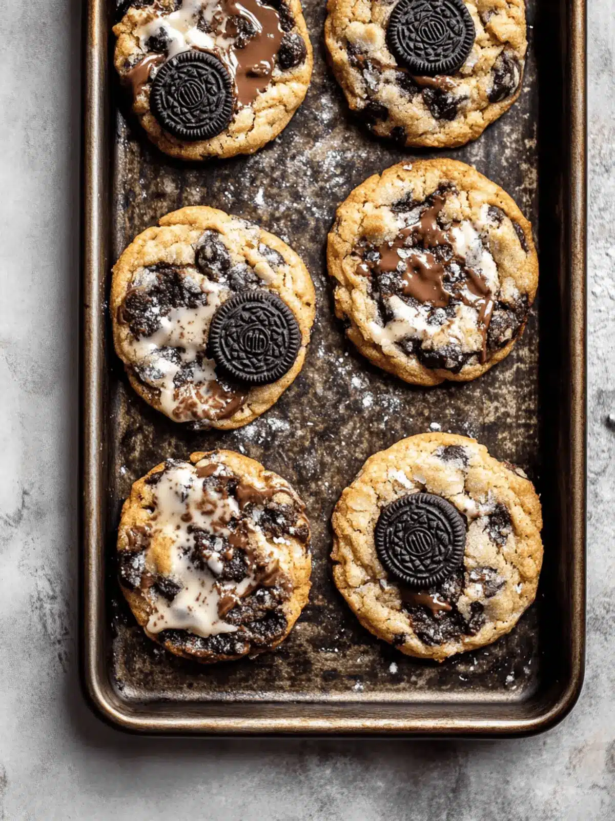Chewy Oreo Chocolate Chip Cookies