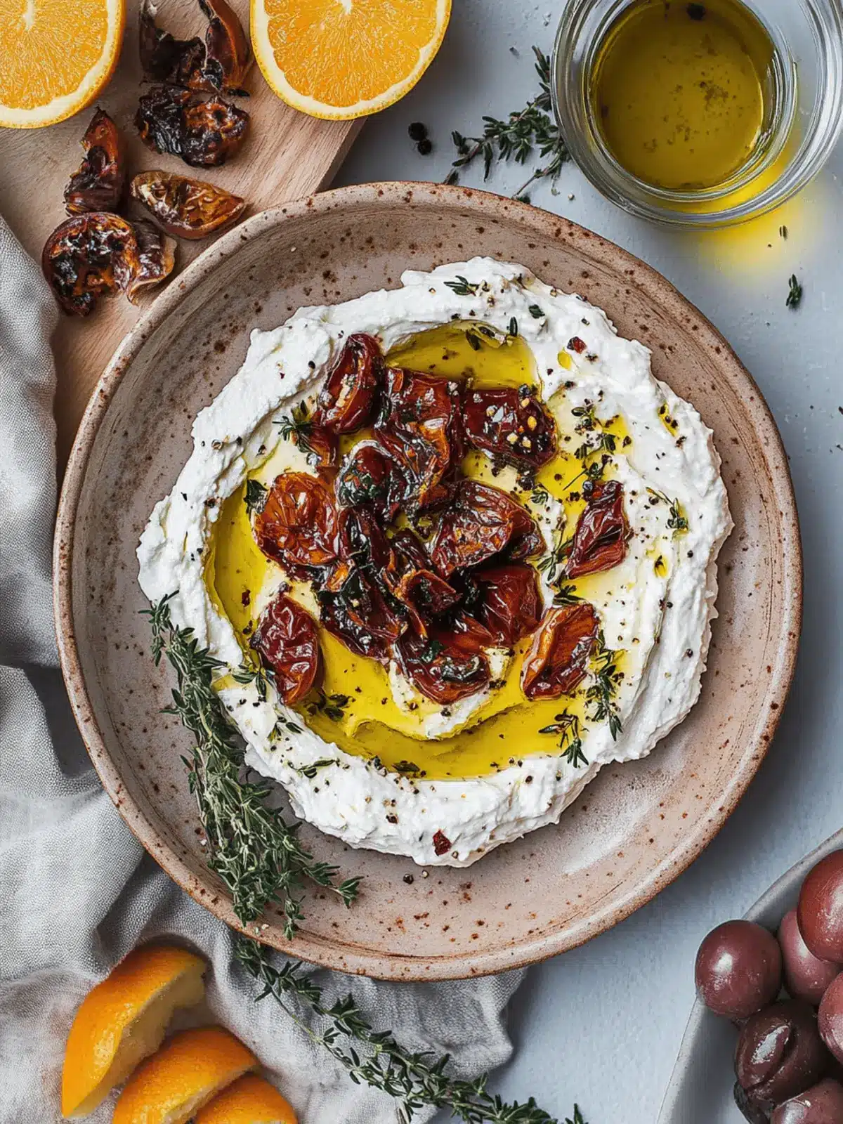 Marinated Goat Cheese Spread