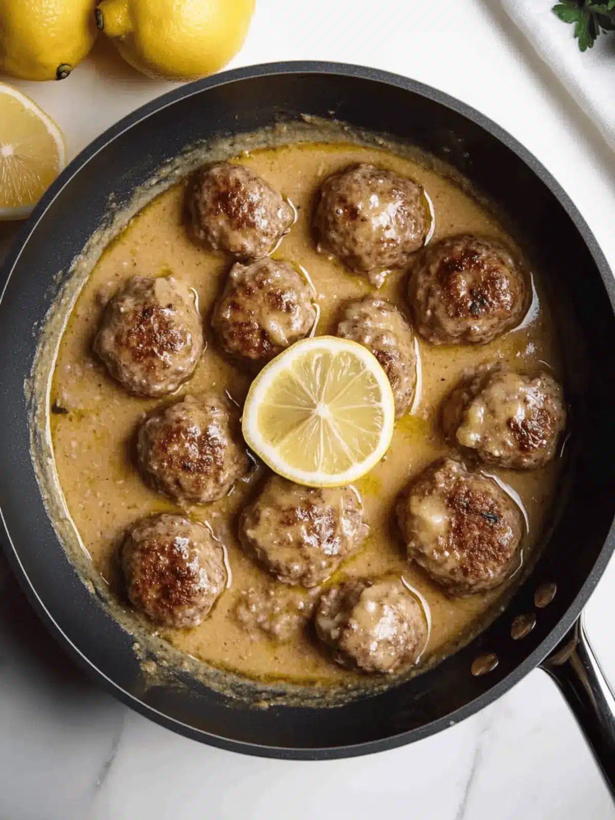 Meatballs In Lemon Sauce (Greek Keftedes)