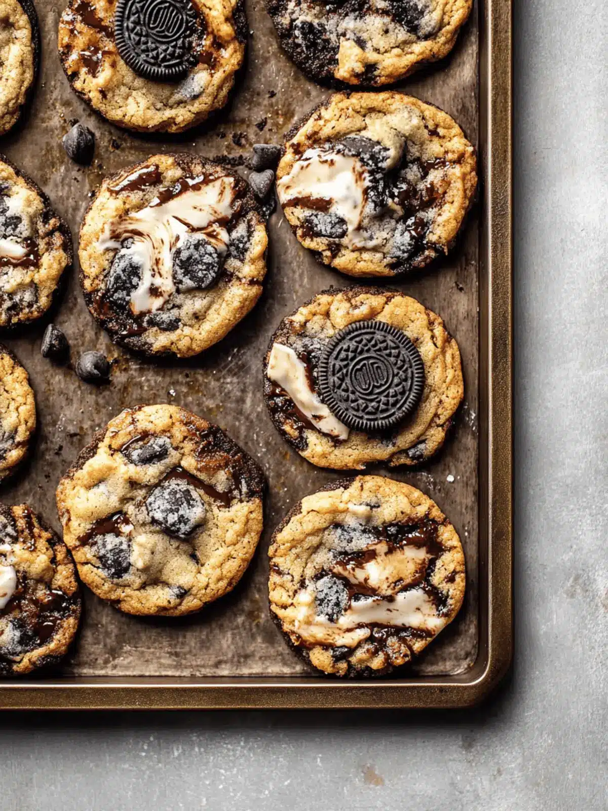 Chewy Oreo Chocolate Chip Cookies