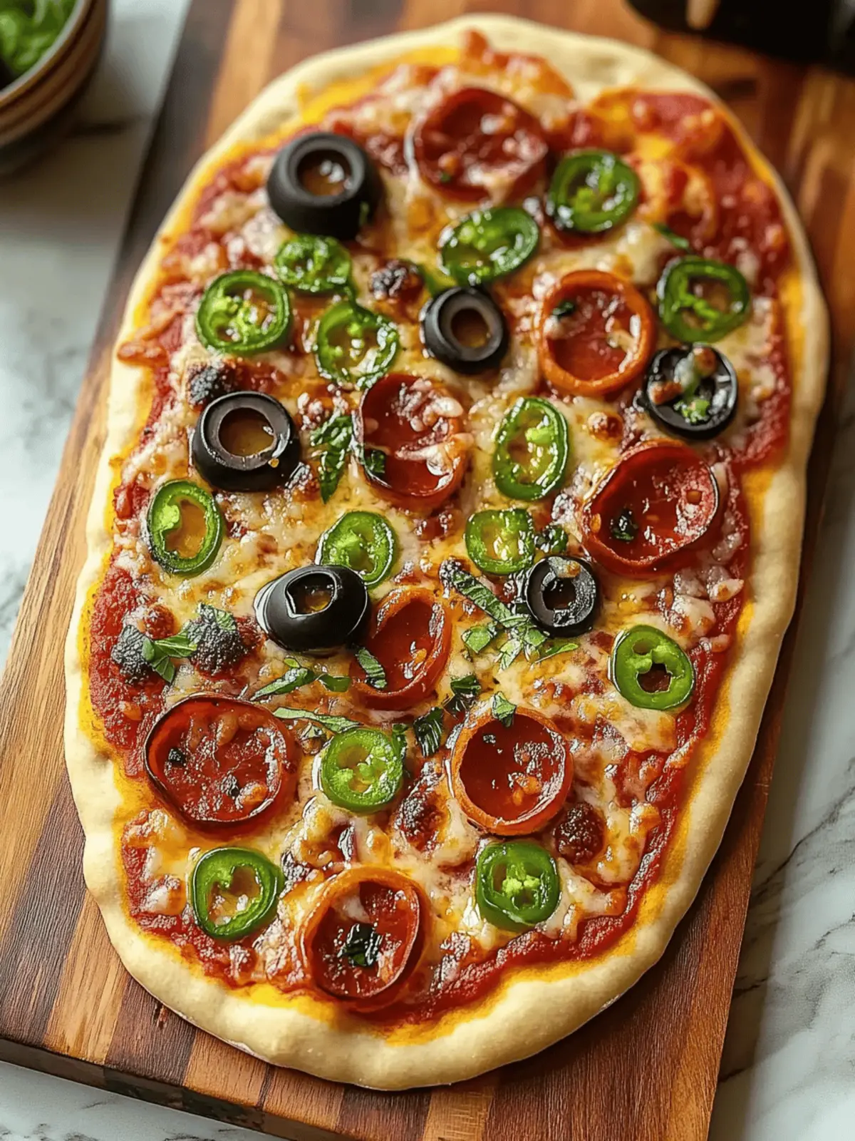 Savory Hot Honey Flatbread Pizza