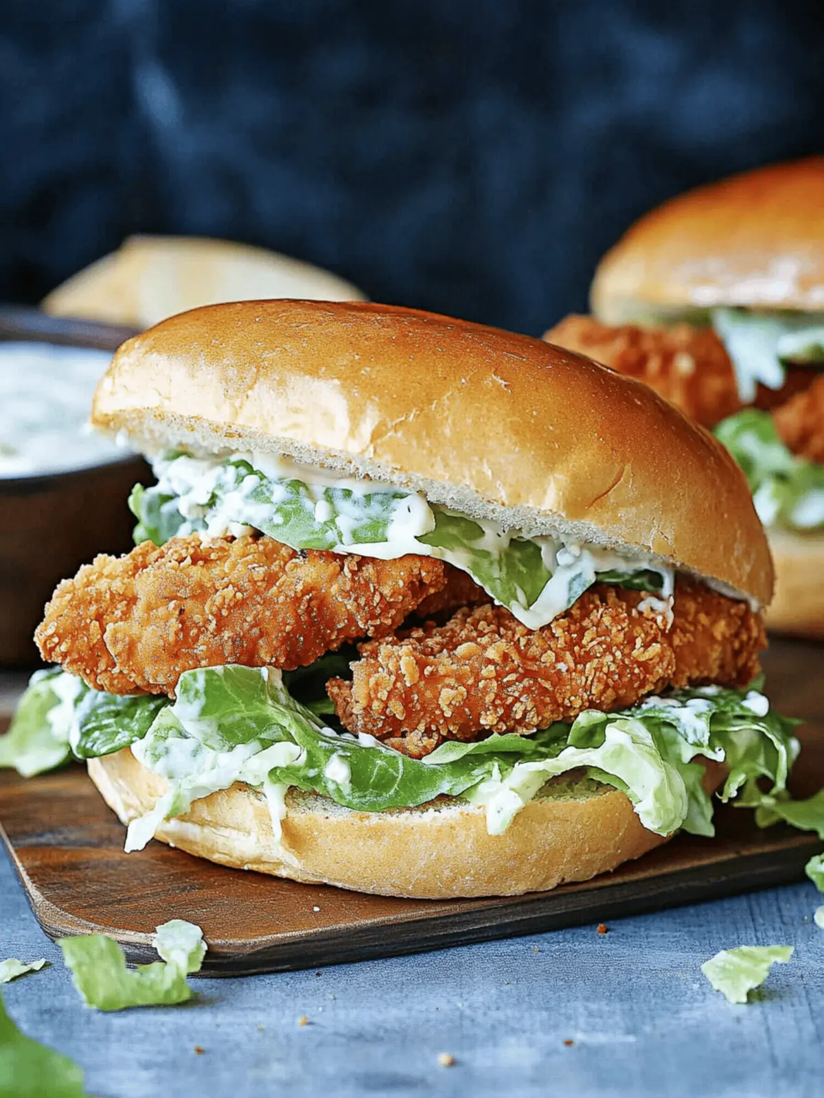 Crispy Chicken Caesar Sandwich