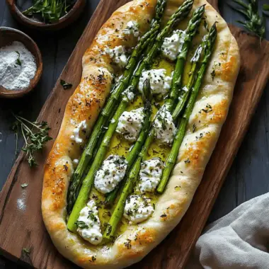 Asparagus and Ricotta Flatbread