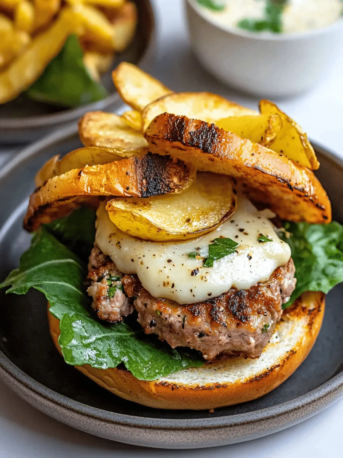 Tuscan Pork Smash Burger