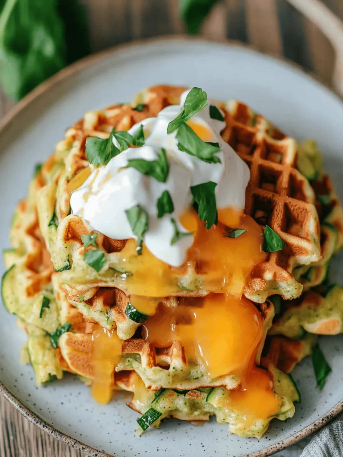 Gluten Free Zucchini Waffles