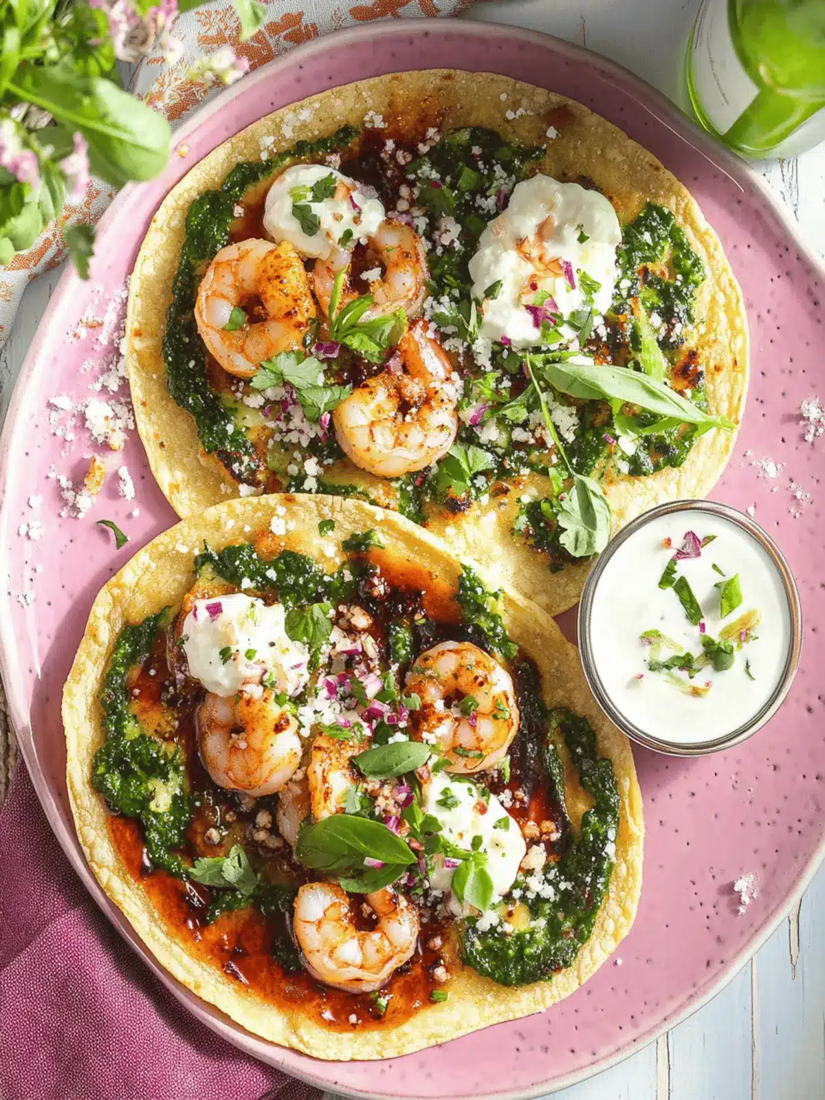 Smash Shrimp (Prawn) Toast Tacos