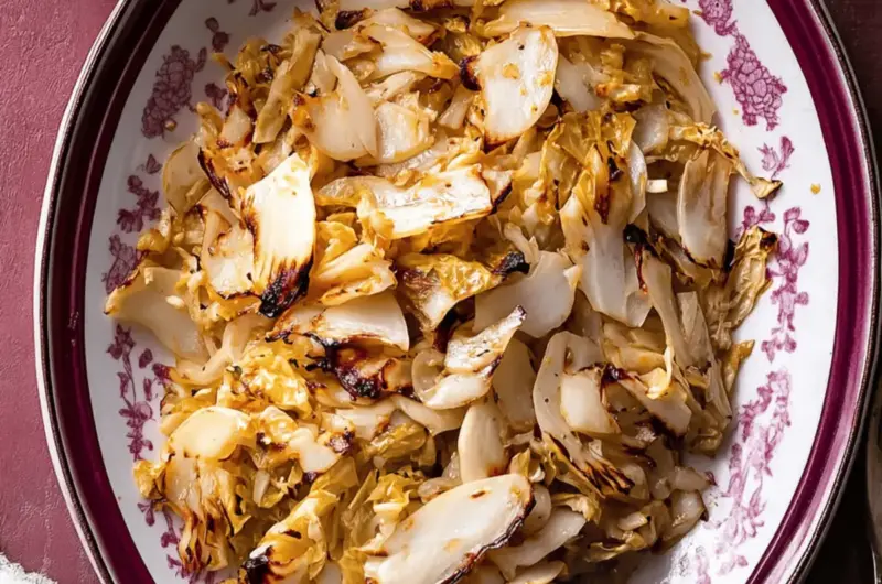 Miso Roasted Cabbage