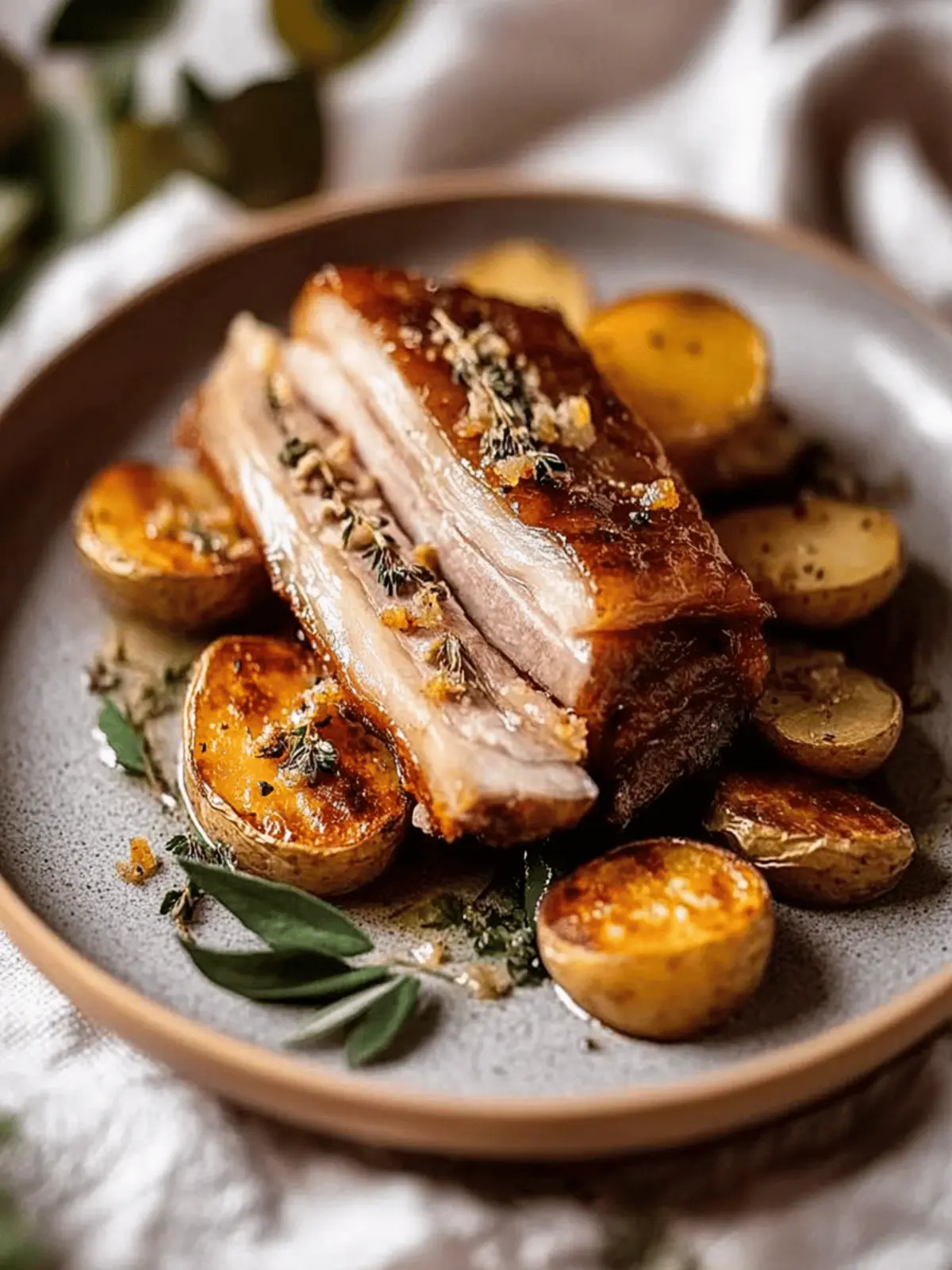 Pork Belly with Fennel Seeds & Confit Potatoes