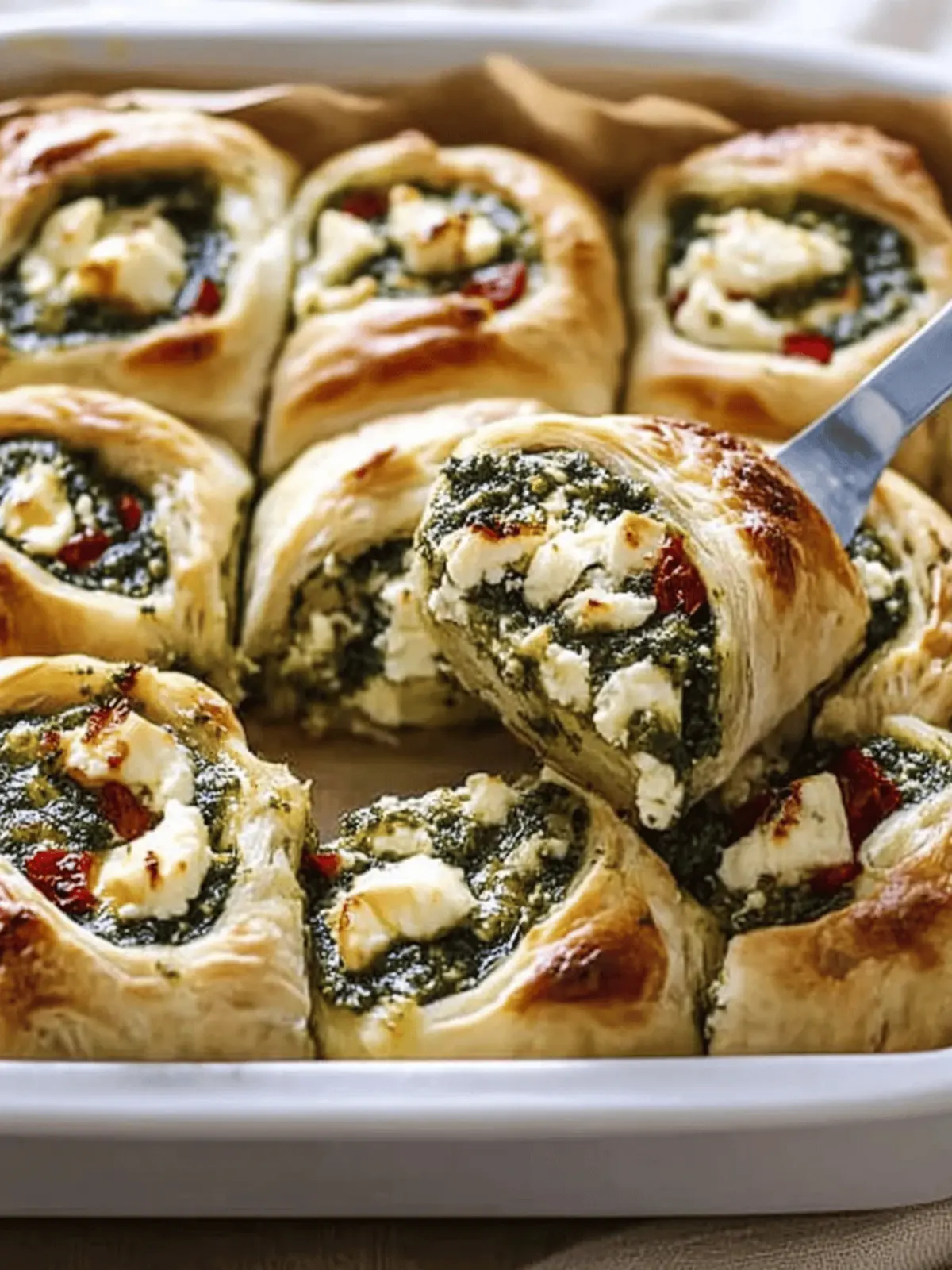 Pesto Feta Rolls
