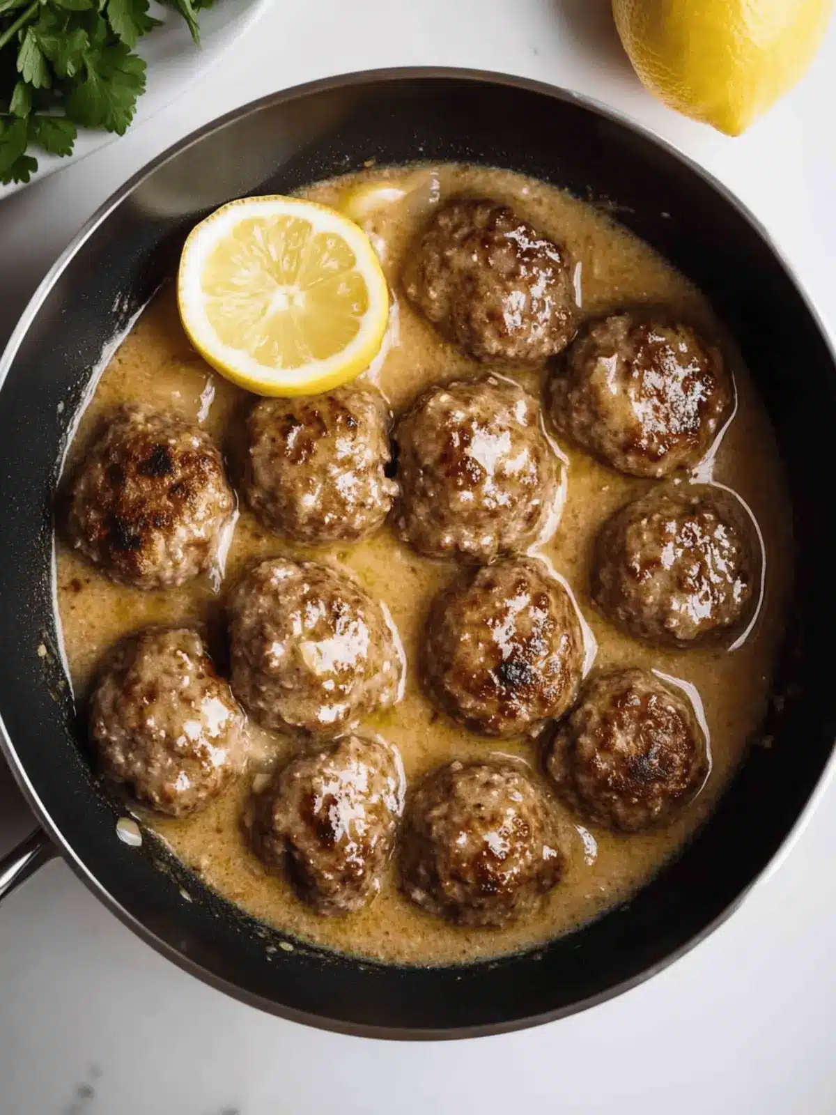 Meatballs In Lemon Sauce (Greek Keftedes)