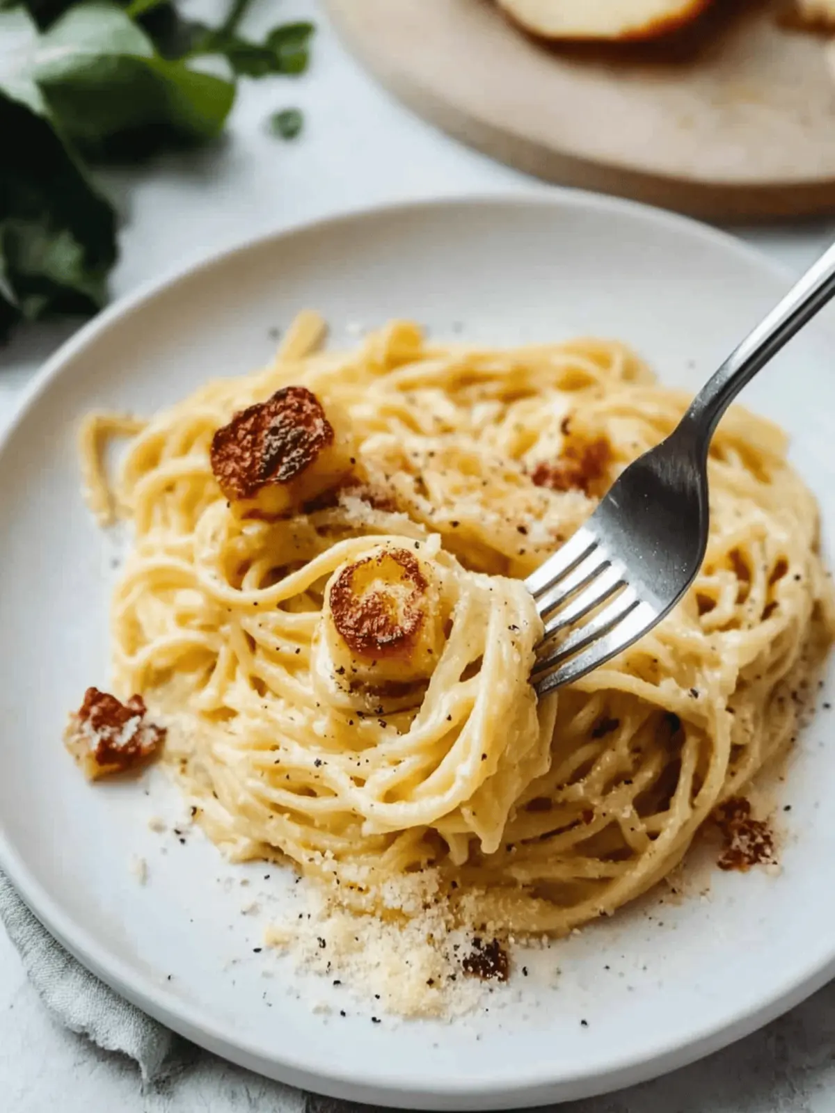 Halloumi carbonara