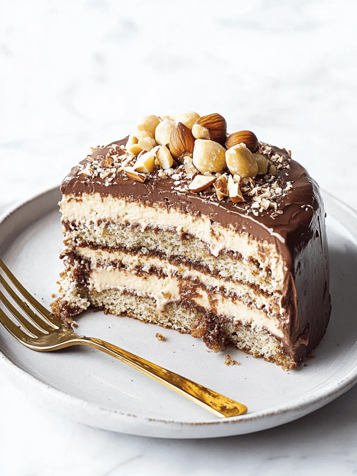 Hazelnut And Chocolate Hazelnut Cake