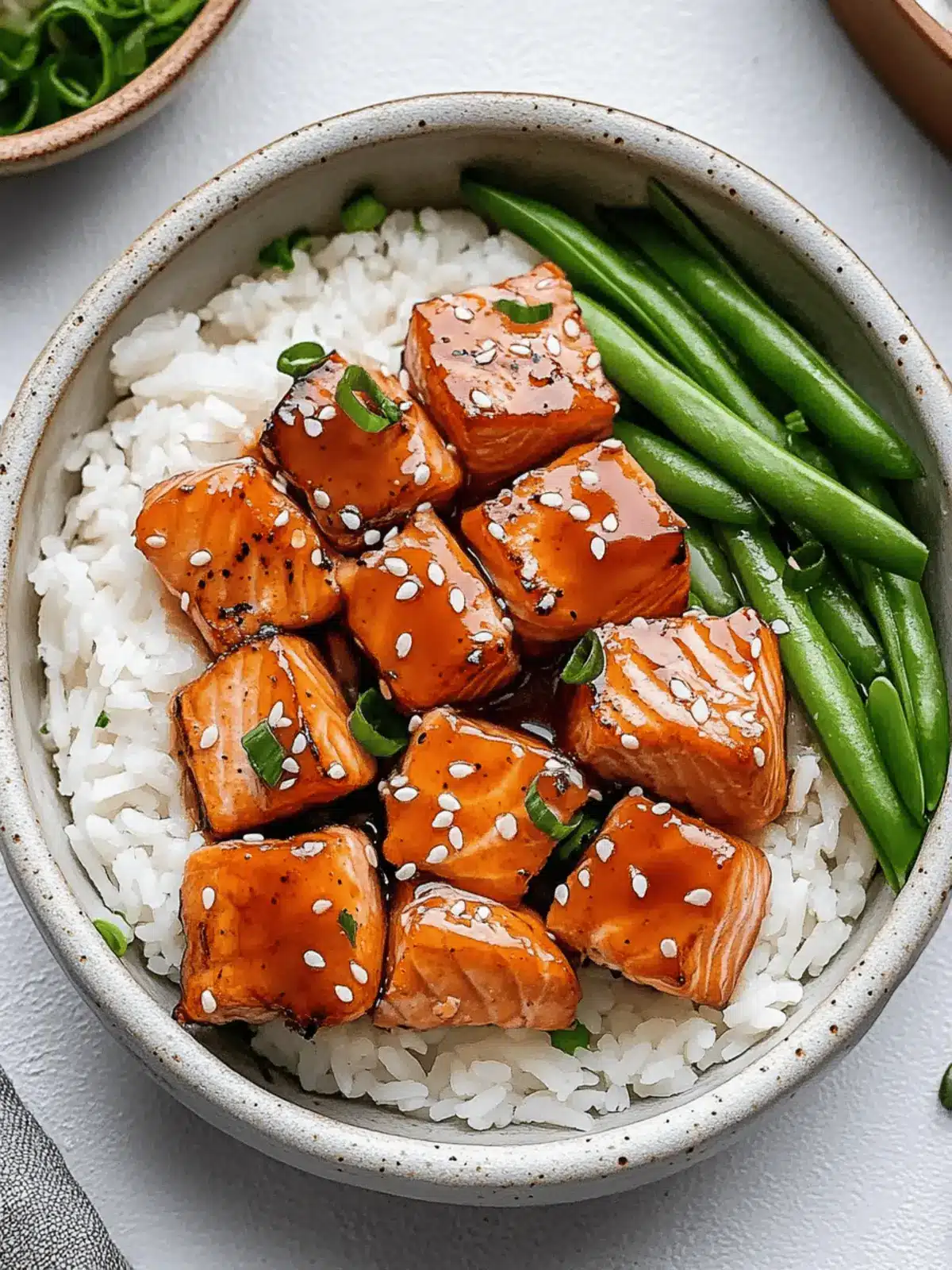 Honey Glazed Salmon Bites