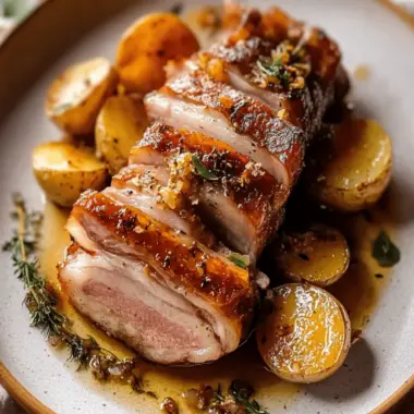 Pork Belly with Fennel Seeds & Confit Potatoes