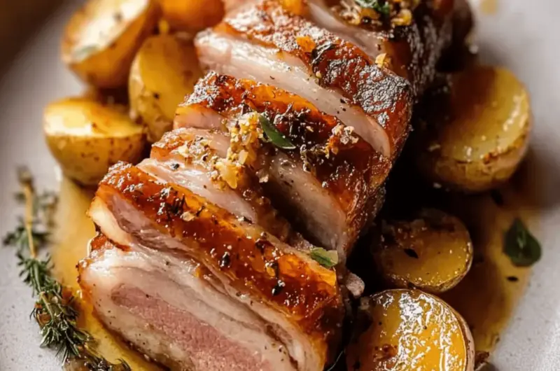 Pork Belly with Fennel Seeds & Confit Potatoes