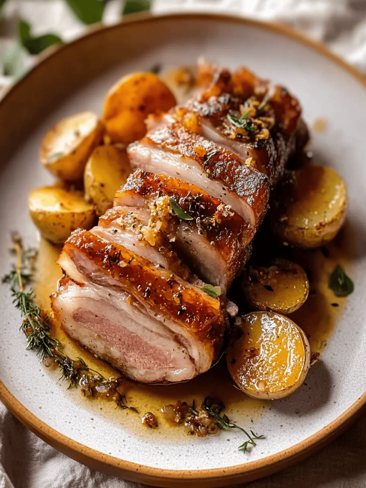 Pork Belly with Fennel Seeds & Confit Potatoes