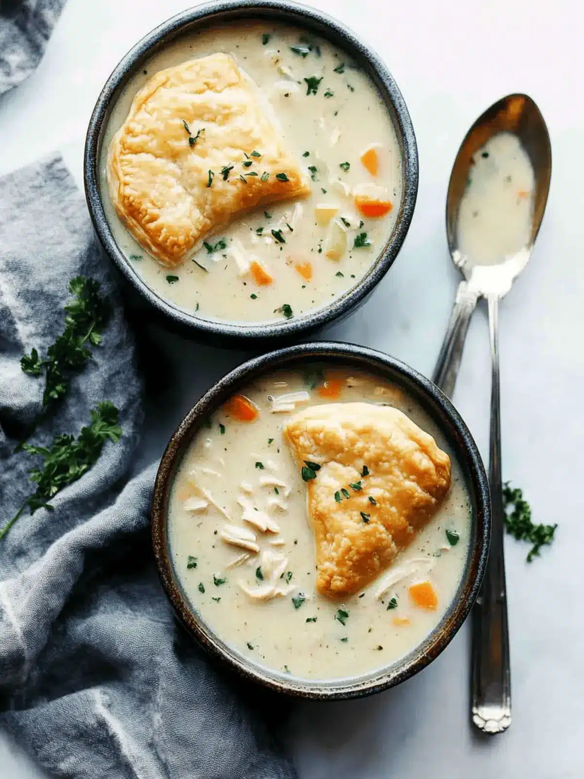 Slow Cooker Chicken Pot Pie Soup