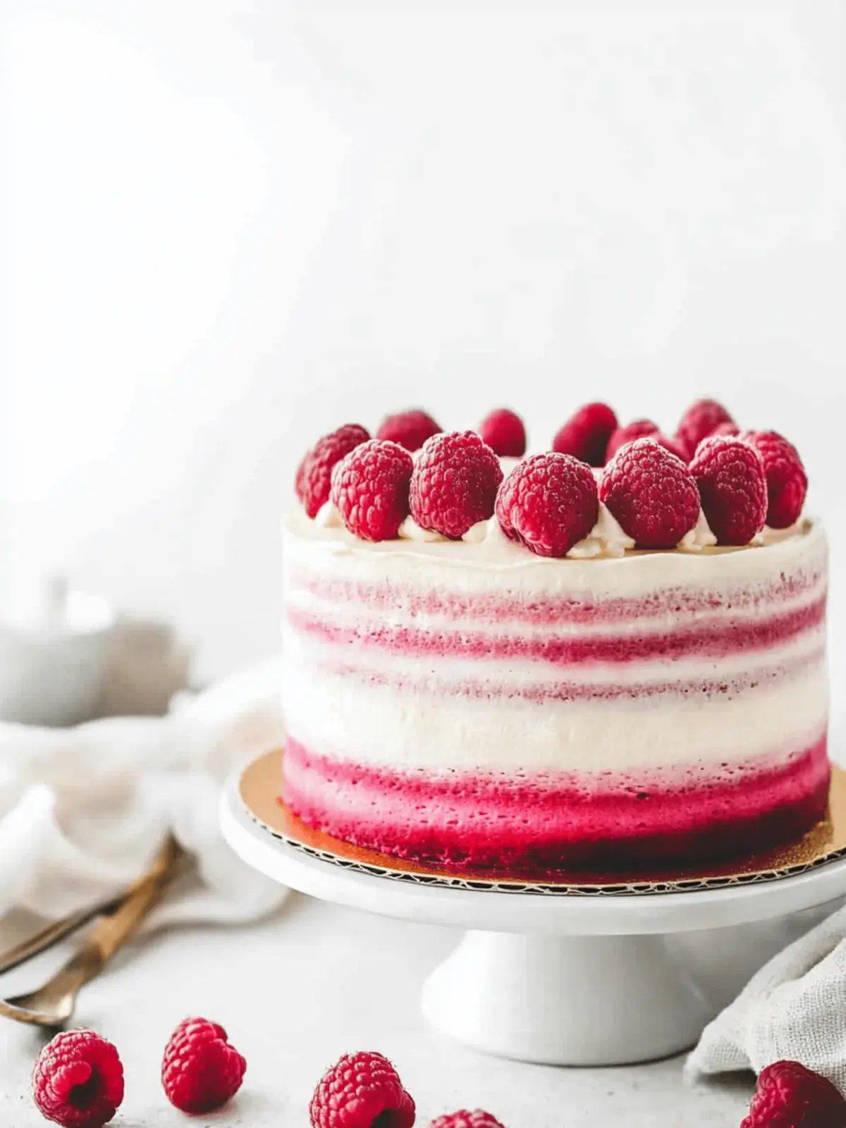 Raspberry Vanilla Layer Cake