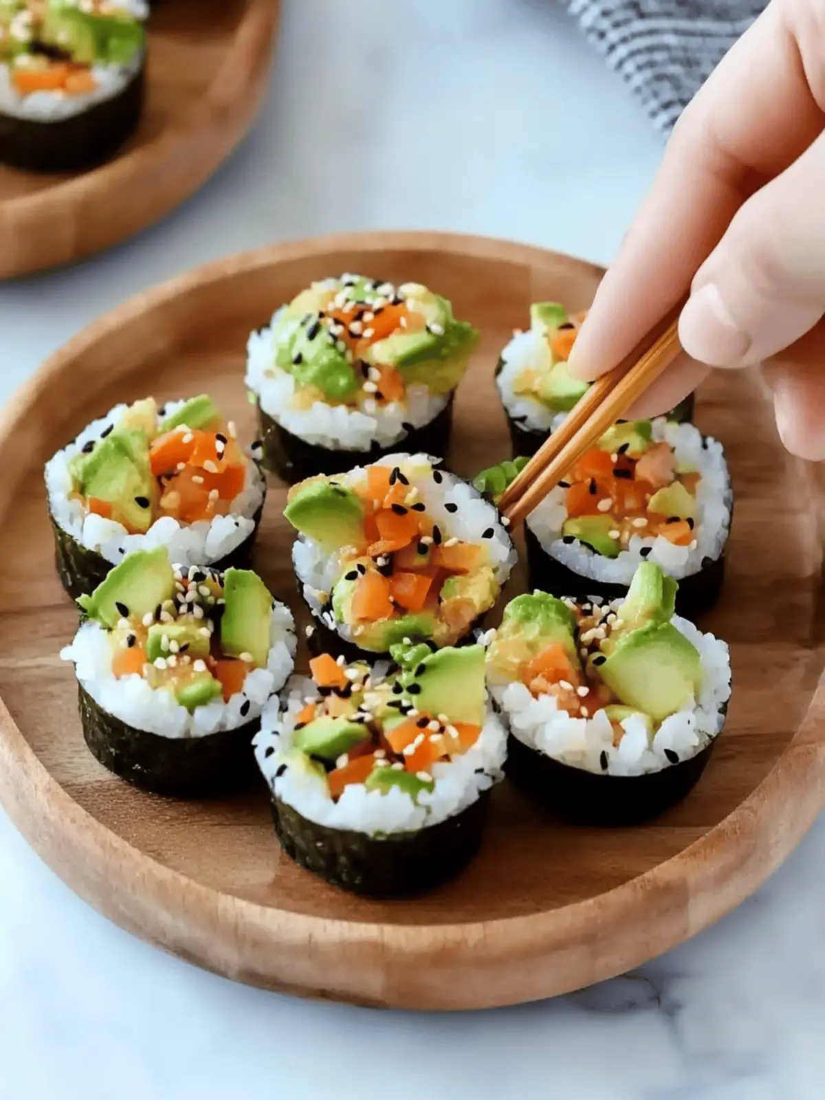Super Easy Sushi Cups
