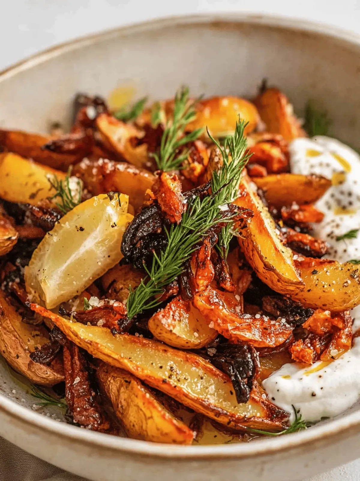 Crispy Roasted Potatoes with Salted Lemon
