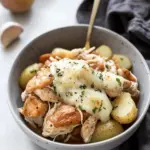 Slow Cooker Garlic Parmesan Chicken and Potatoes