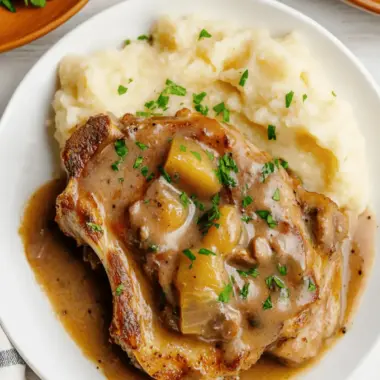 Crock Pot Smothered Pork Chops