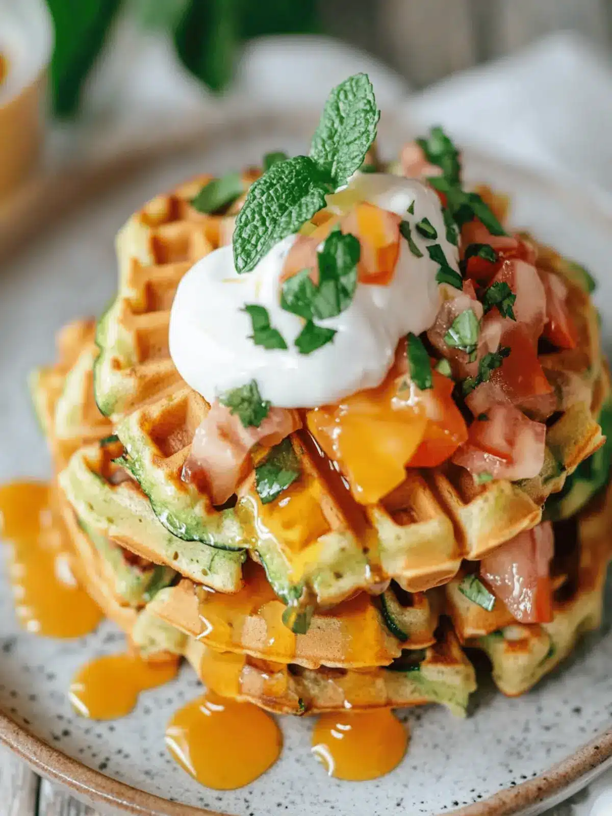 Gluten Free Zucchini Waffles