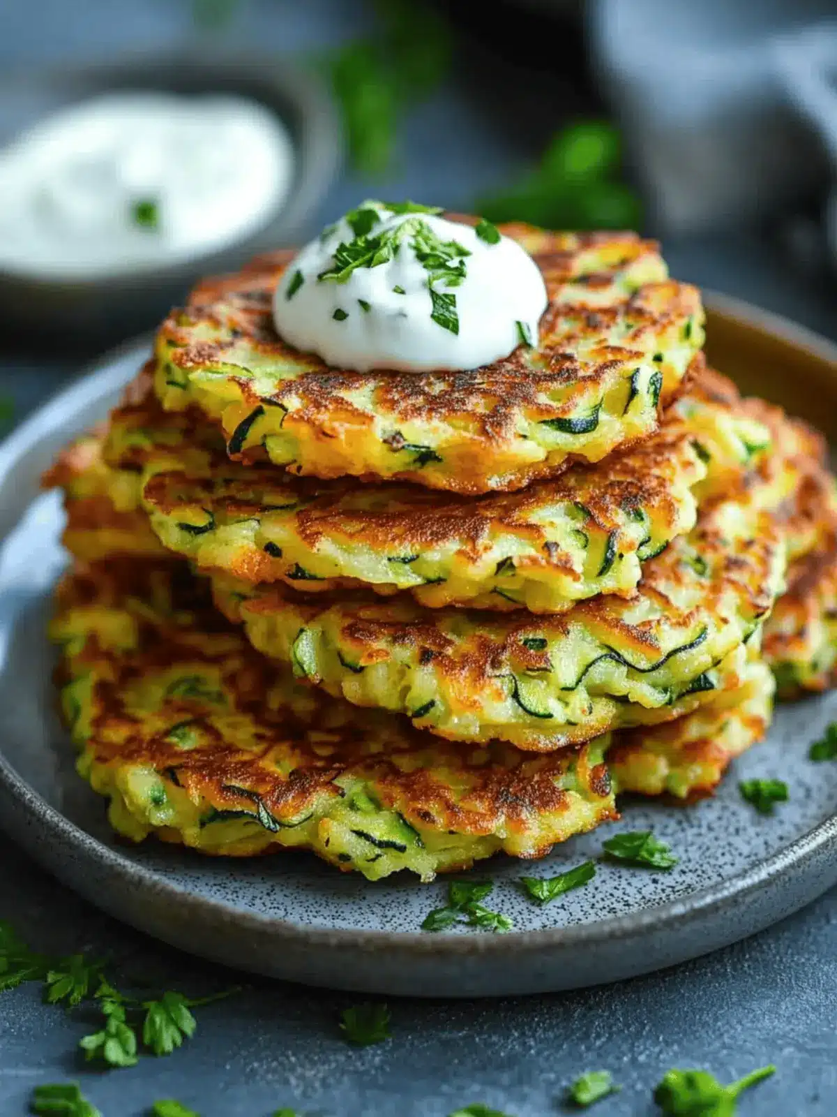 Crispy Zucchini Fritters – High Protein