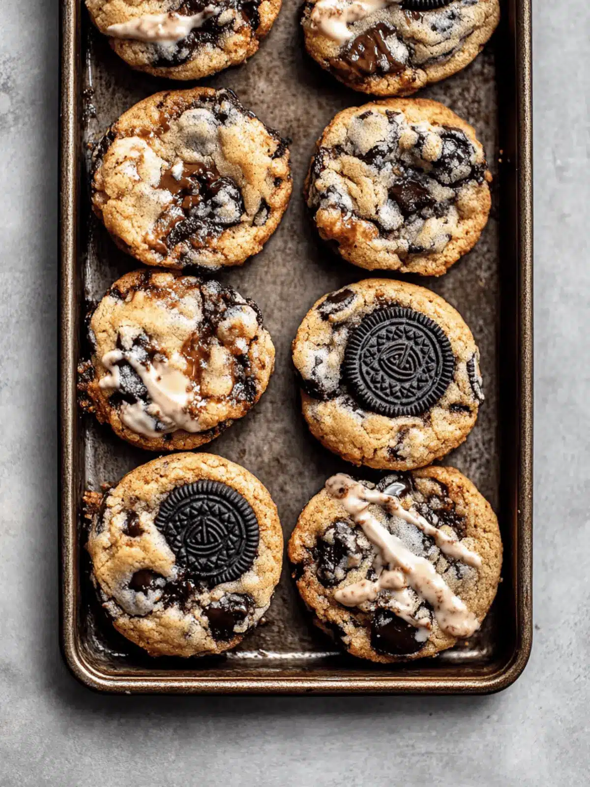 Chewy Oreo Chocolate Chip Cookies
