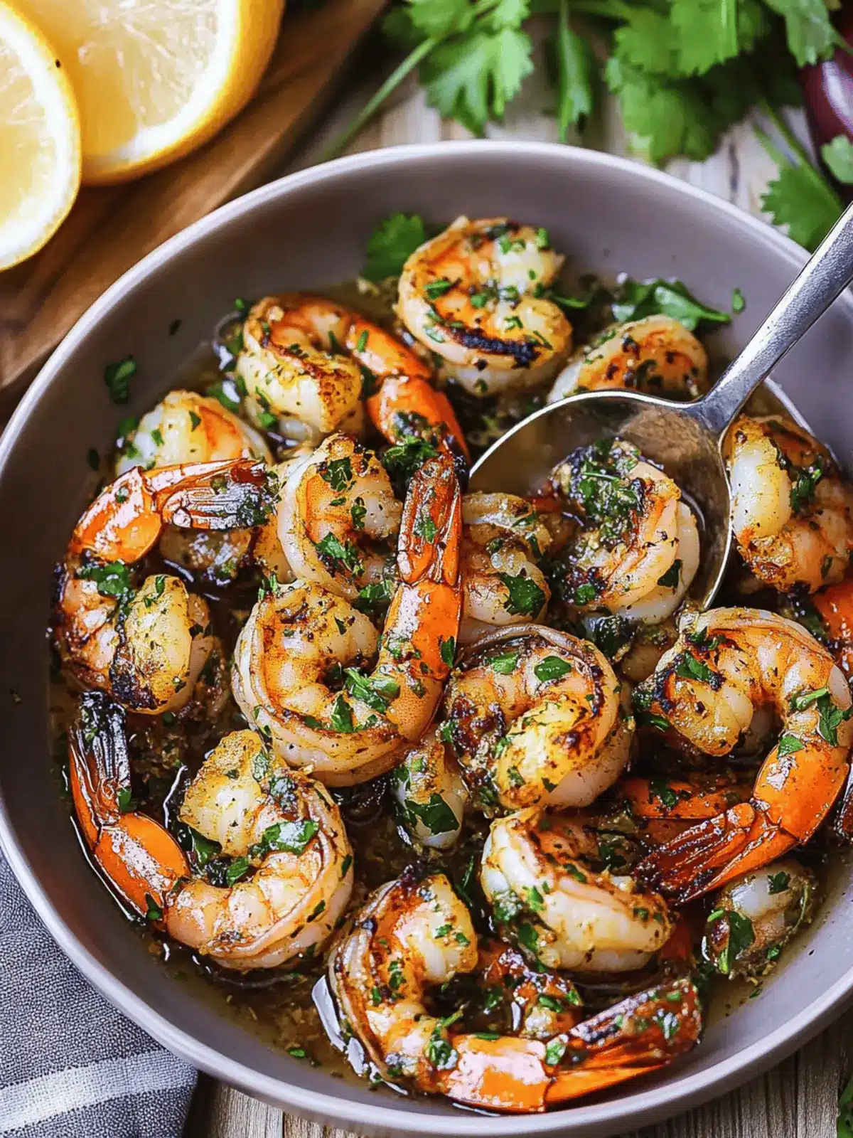 Pan Seared Chimichurri Shrimp
