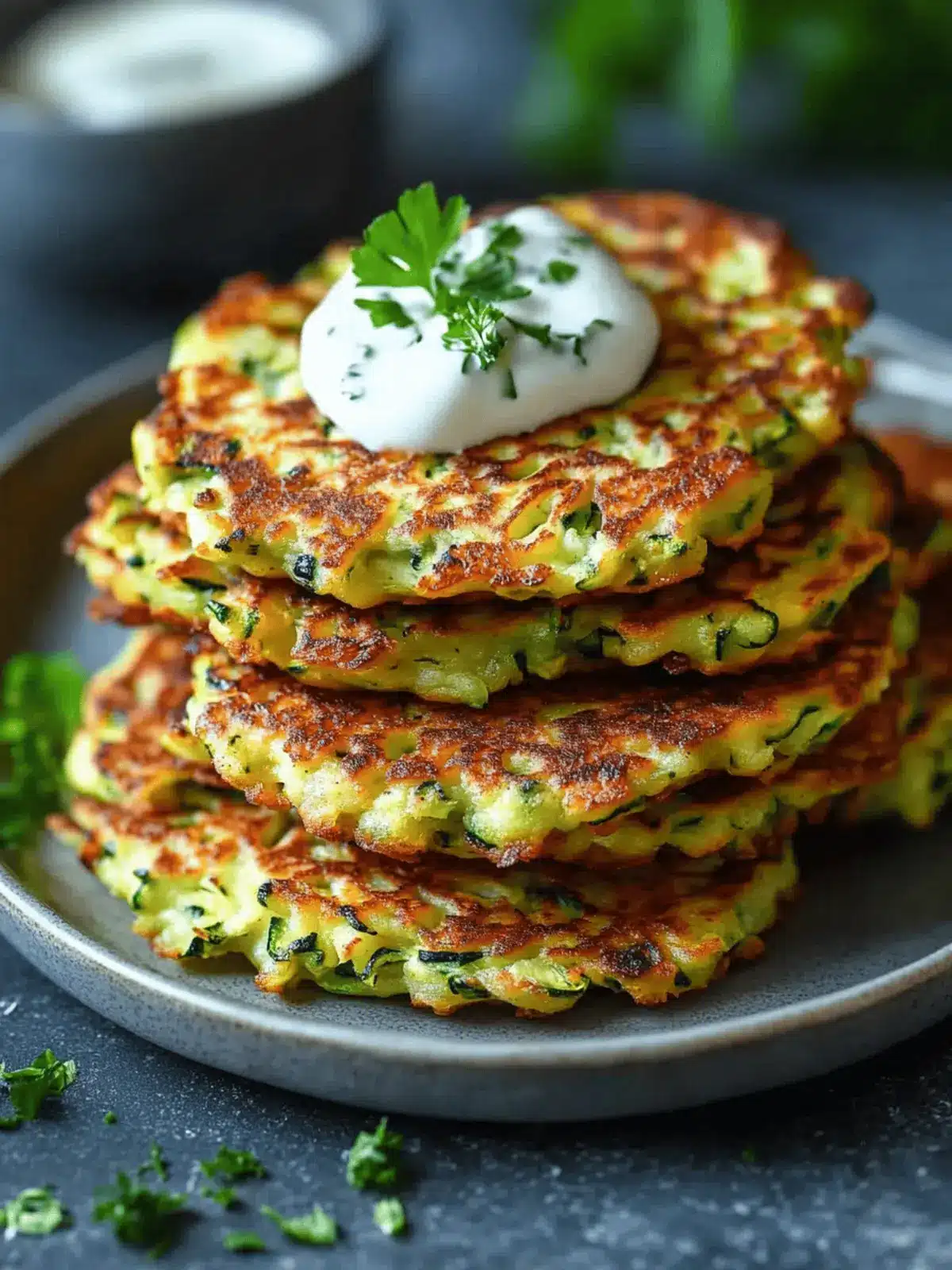 Crispy Zucchini Fritters – High Protein