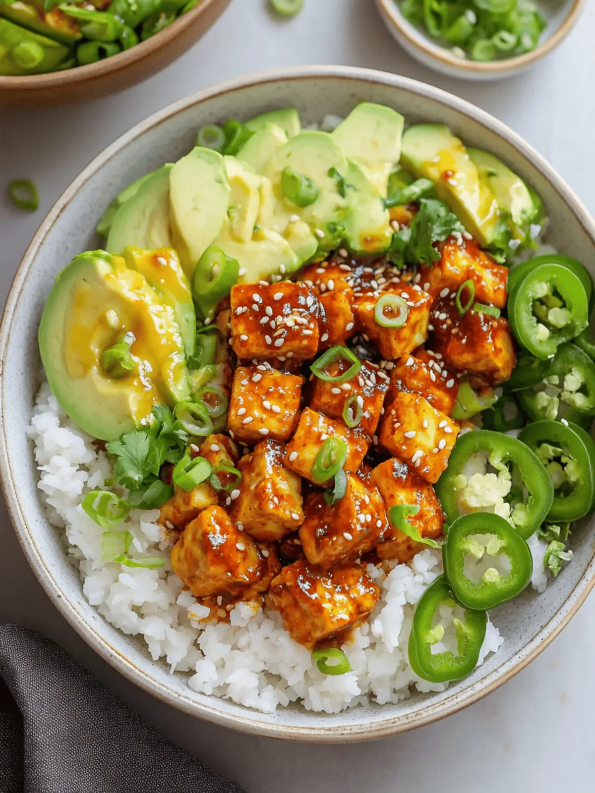 Chili Crunch Tofu Bowls