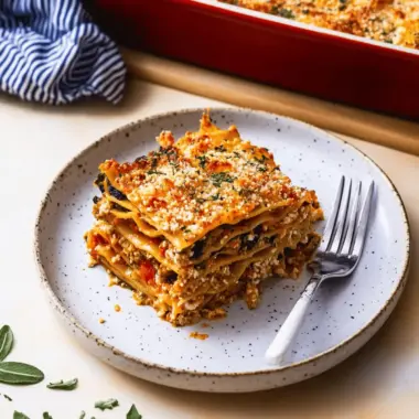 Vegetable Lasagna with Cashew Ricotta