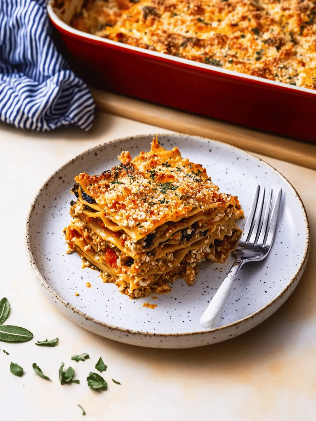 Vegetable Lasagna with Cashew Ricotta